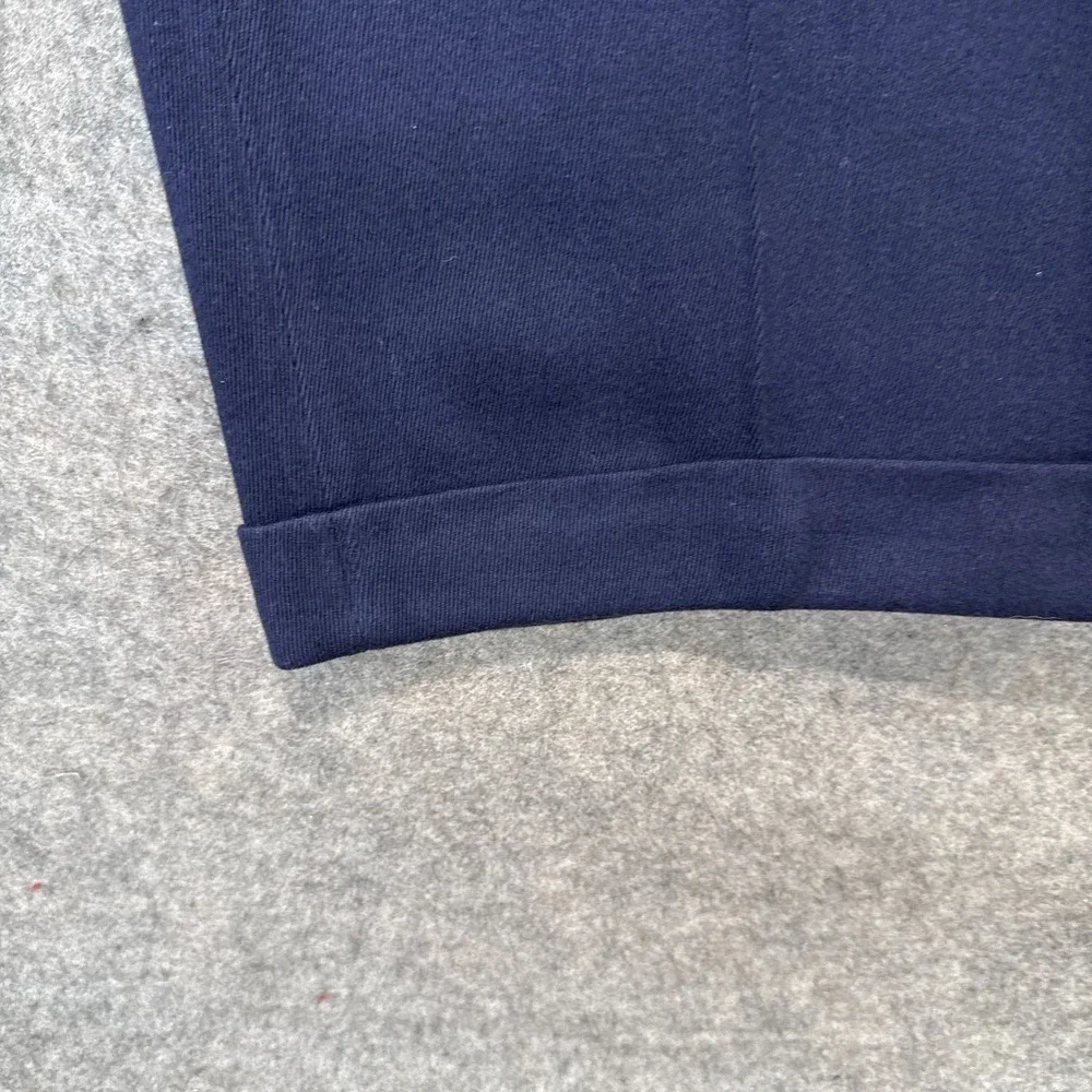 VTG Polo Ralph Lauren Pleated Cotton Pants Mens 34x32 (fits 32x29) Navy 90s Y2k